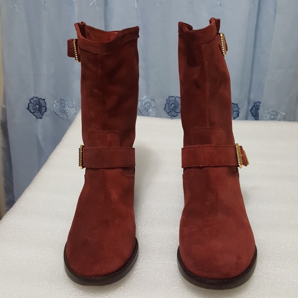 🎈SCHUTZ🎈 red wine color womens boots size 6B